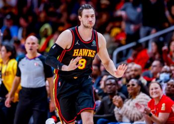 Danilo Gallinari in NBA con gli Atlanta Hawks (Foto ANSA)