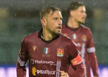 Federico Dionisi, capitano del Livorno (Facebook Lega Pro)