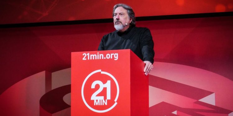 Patrizio Paoletti all'evento per i 25 anni della Fondazione Patrizio Paoletti