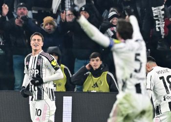 Kenan Yildiz esulta con la Juventus (Foto ANSA)