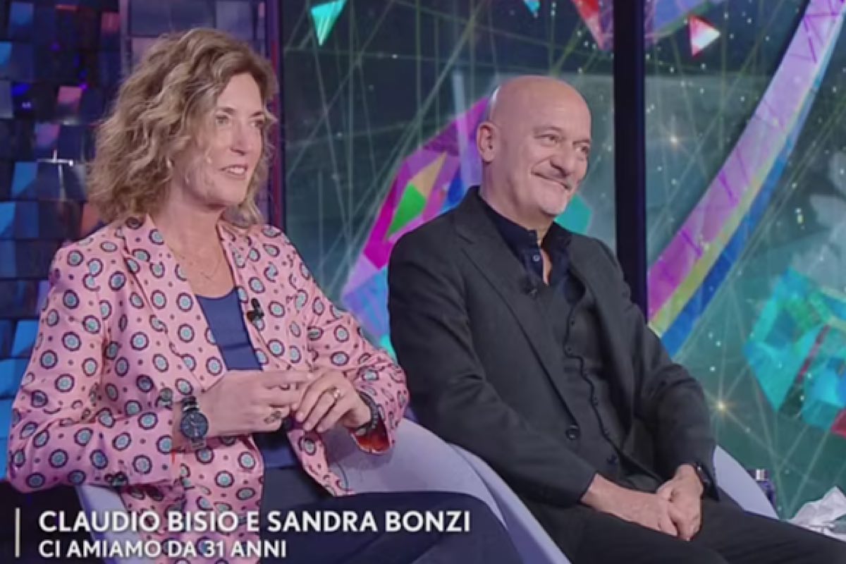 Sandra Bonzi e Claudio Bisio Verissimo