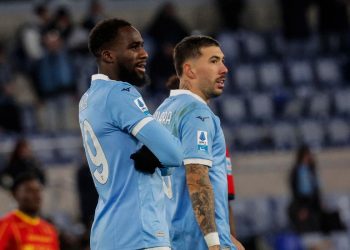 Dia e Zaccagni in campo con la Lazio (Foto Ansa)