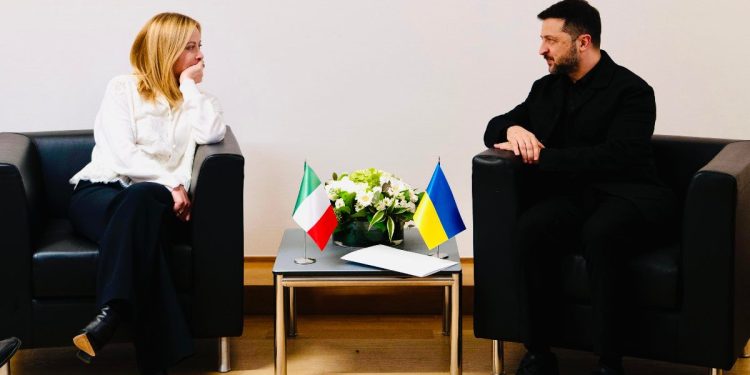 Meloni e Zelensky