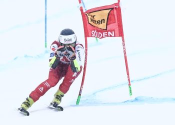 Stefan Brennsteiner nel gigante a Copper Mountain (Foto ANSA)