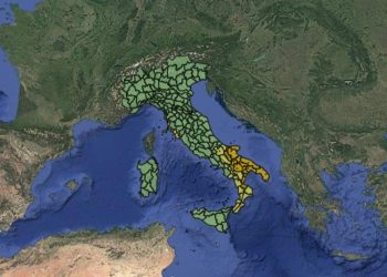 Allerta meteo 4 dicembre 2025 (Foto: Protezione civile)