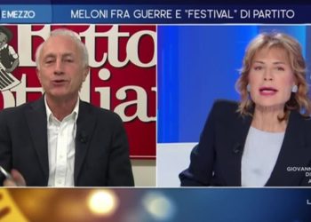 Travaglio vs Gruber a Otto e mezzo (Foto: La7)