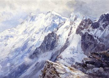 Il Monte Rosa visto da Edward Theodore Compton (1849-1921)