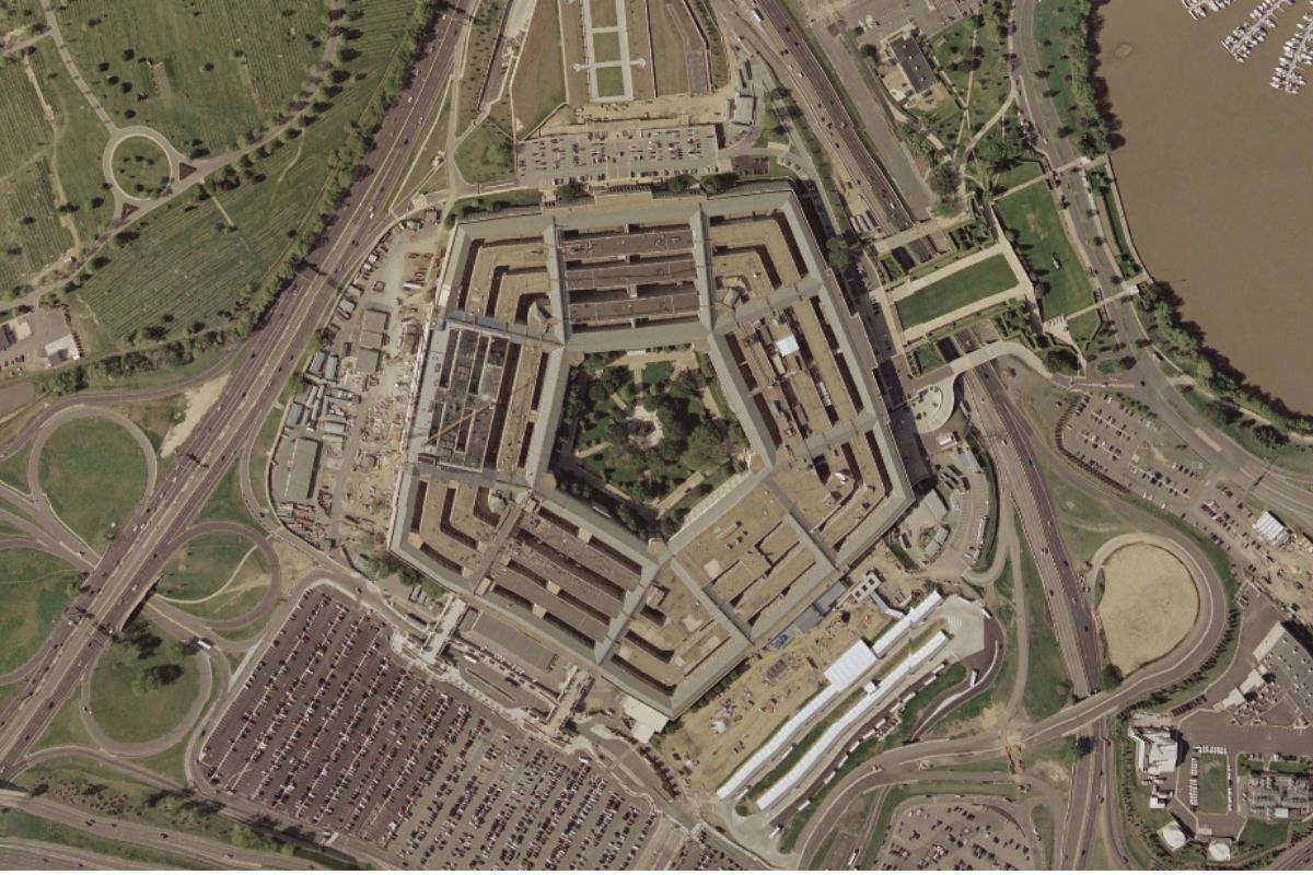 L'edificio del Pentagono visto dall'alto