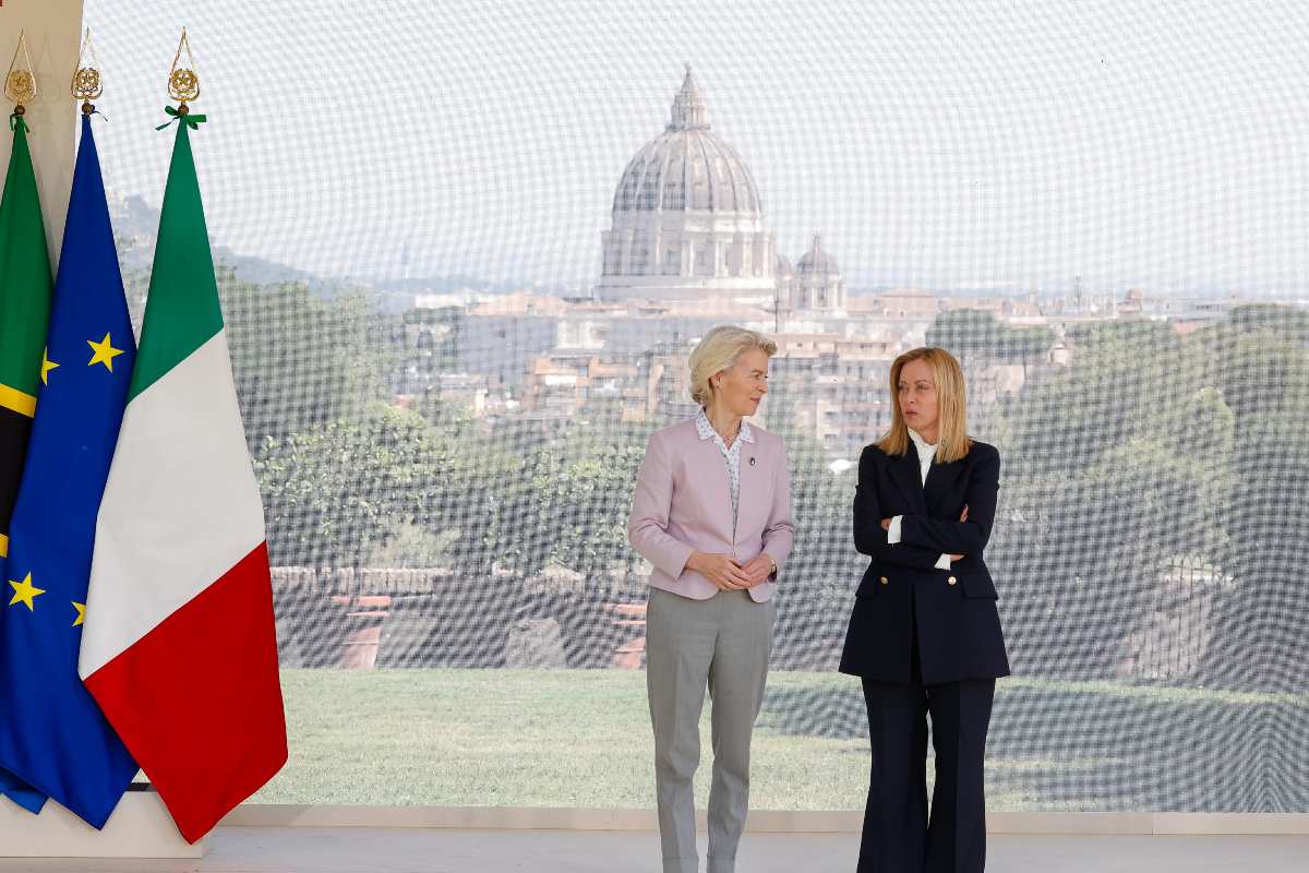 Meloni e Von der Leyen