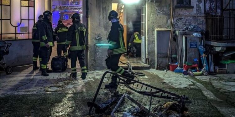Incendio a Torino (Foto: Vigili del Fuoco)